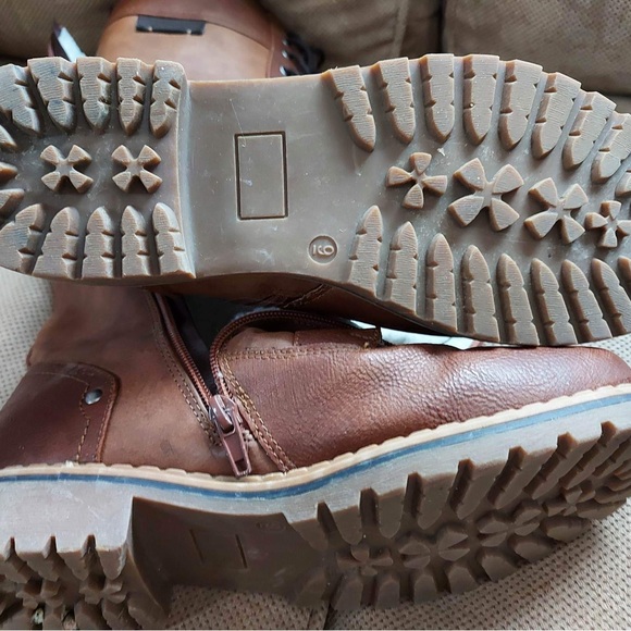 Women’s Sz. 9 Frontier North Mid-high brown leather Winter Boots - Picture 6 of 6